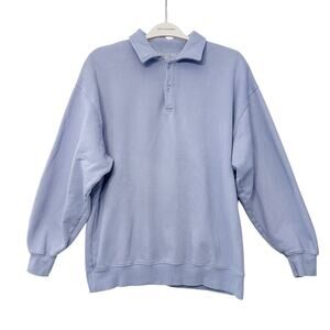 ARITIZIA TNA CozyAF Fleece Collared Pullover Sweatshirt  Size 2